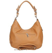 Echt Leder Schultertasche 210 gelb Made in Italy