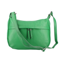 Leder Kuriertasche 392 grün Made in Italy