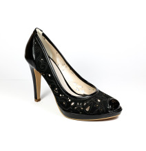 Woman high heels 707 black Elisa Morelli