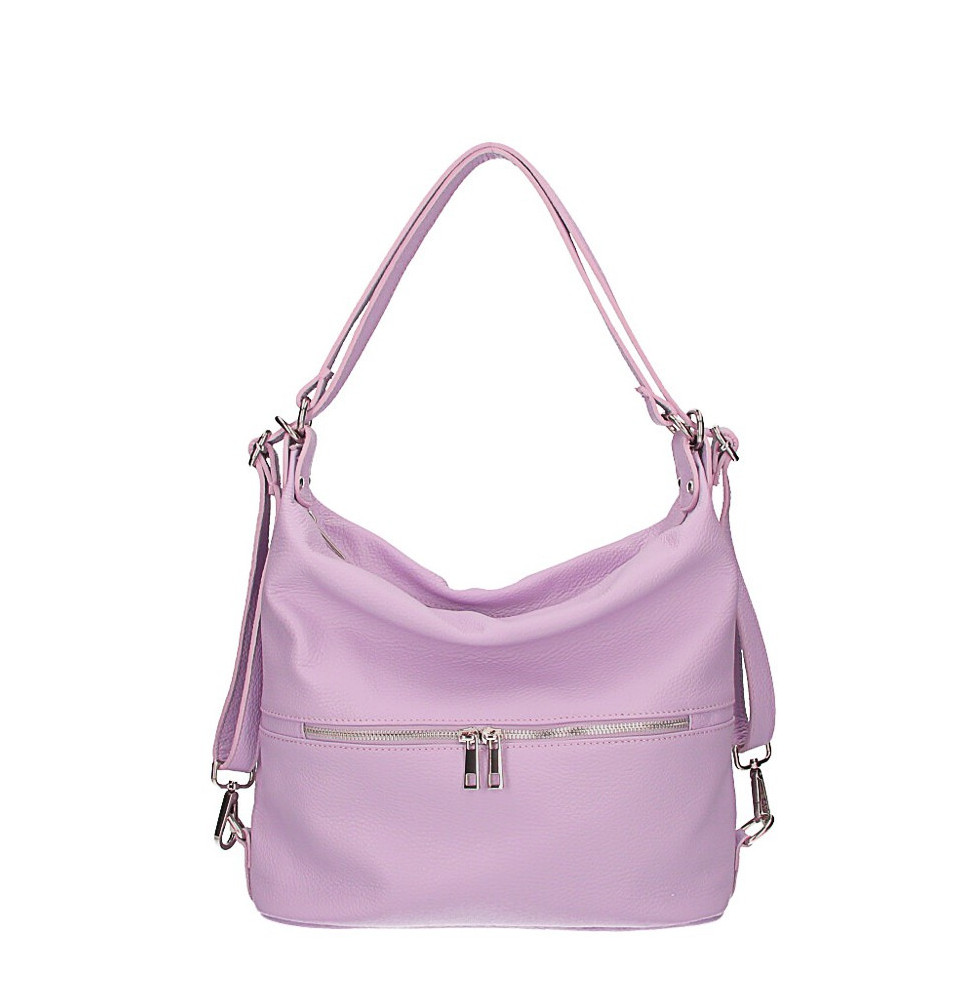 Leather shoulder bag/Backpack 328 purple