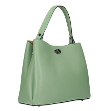 Genuine Leather Handbag 232 mint MADE IN ITALY