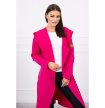 Dámsky kardigán s kapucňou MI9077 fuchsia