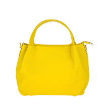 Borsa a mano in vera pelle 784 giallo