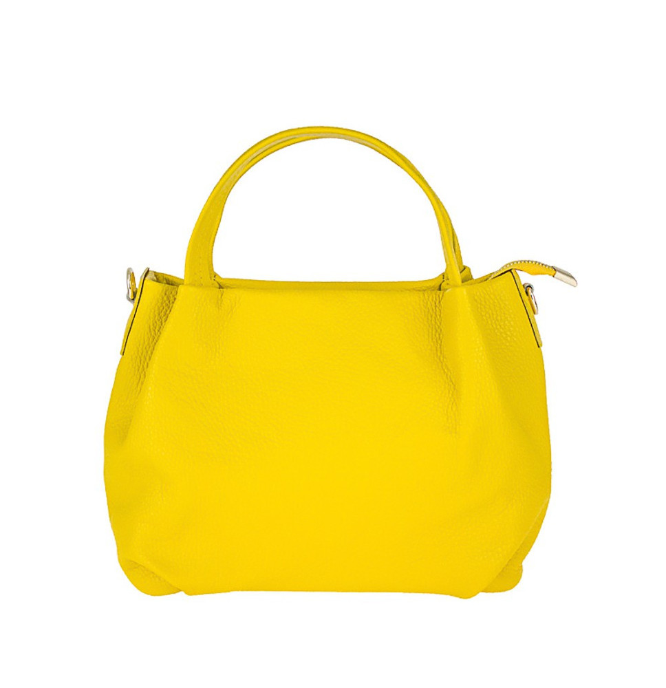 Genuine Leather Handbag 784 yellow