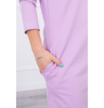 Dress with hood and pockets MIG8847 purple