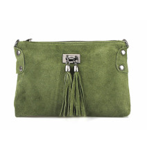 Borsa a mano in vera pelle 812 verde