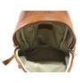 Kožený batoh MI360 béžový Made in Italy