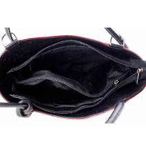 Kožená kabelka na rameno/batoh 1260 tyrkysová Made in Italy