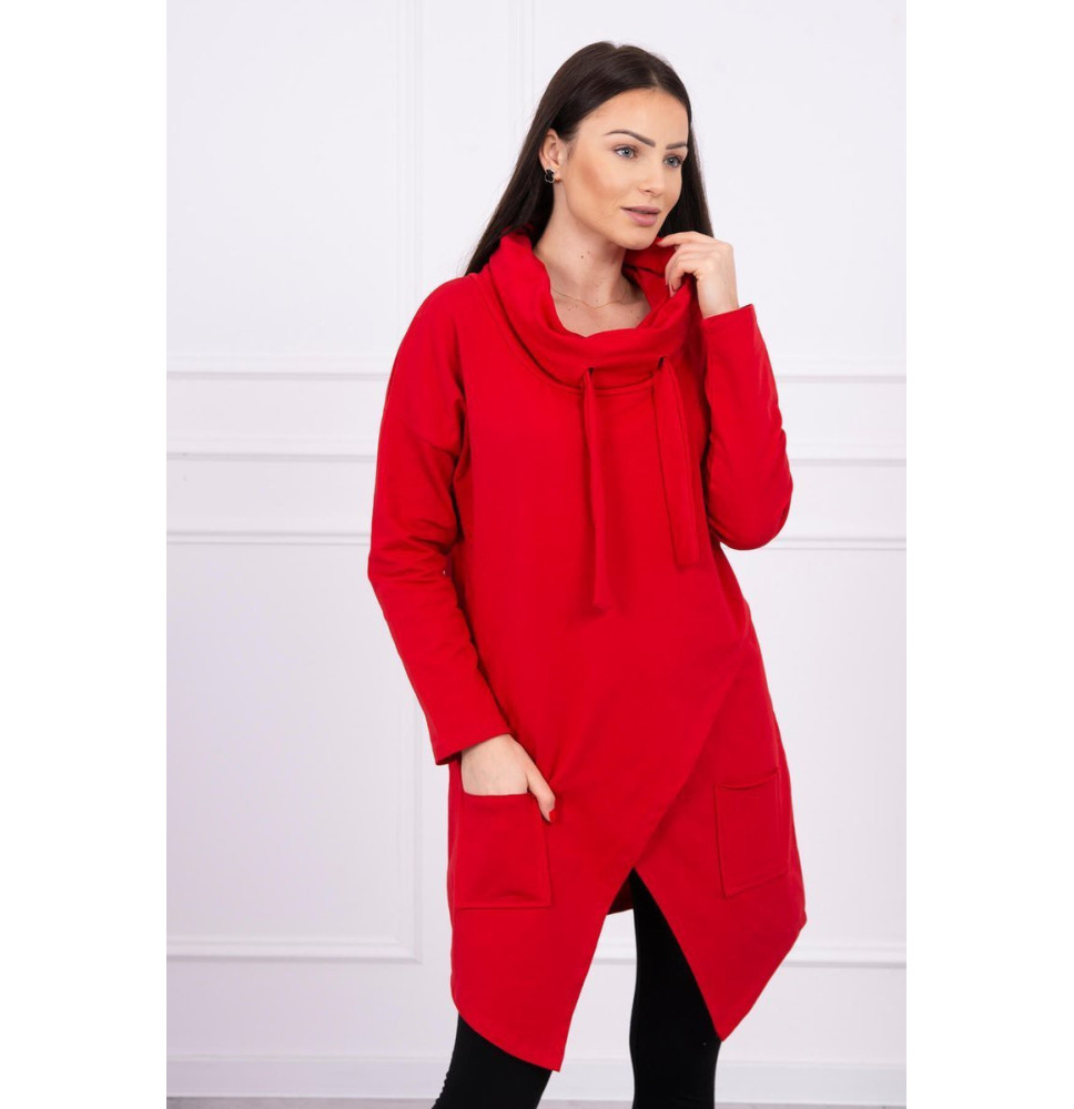 Tunica da donna oversize MI0017 rosso
