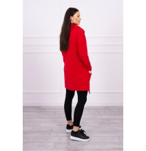 Tunica da donna oversize MI0017 rosso