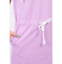 Dress with pockets and hood MI8982 violet