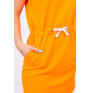Šaty s kapsami a kapucí MI8982 neonově oranžové