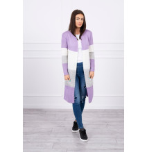 Pullover mit breiten Streifen MI2019-12 lila