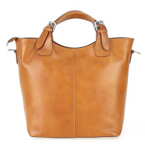 Borsa a mano in vera pelle 69 cognac