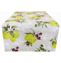 Dekorační látka citgróny s olivami