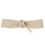 Genuine Leather sash belt 839 taupe