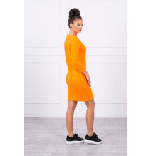 Ladies Dress Classical MI8825 neon orange