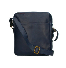 Genuine leather Shoulder bag MI66 dark blue
