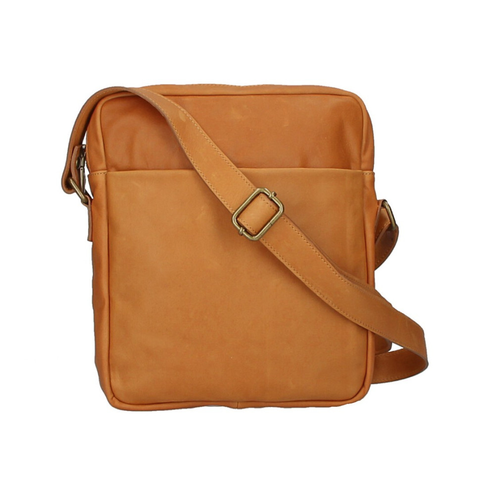 Genuine leather Shoulder bag MI66 cognac