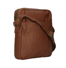 Leder-Umhängetasche MI66 cognac