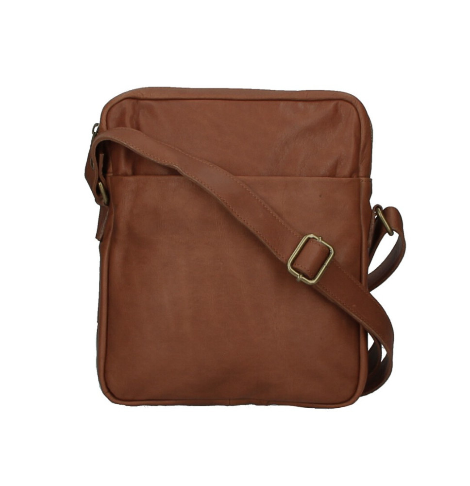 Genuine leather Shoulder bag MI66 brown