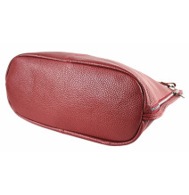 Echt Leder Schultertasche 981 grün Made in Italy