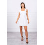 Ladies Dress with frills MI9082 white