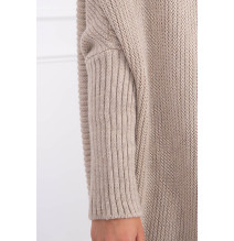 Sweater with sleeves bat type MI2019-16 beige