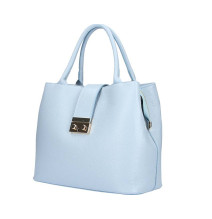 Damen EchtLeder Handtasche 1137 hellblau