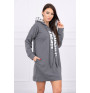 Dress with hood MI0042 graphite