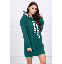 Šaty s kapucňou MI0042 zelené
