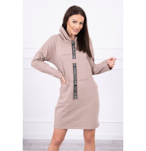 Šaty s kapucňou Bonjour MI0153 béžové