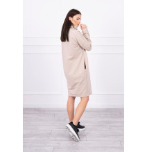 Dress with hood Bonjour MI0153 light beige