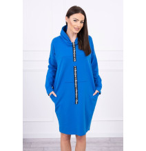 Šaty s kapucňou Bonjour MI0153 modré