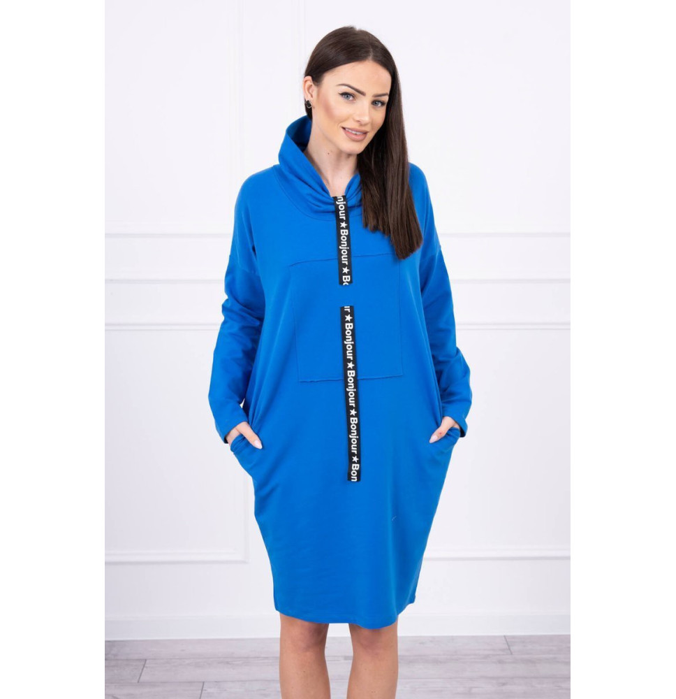 Dress with hood Bonjour MI0153 blue