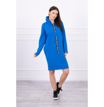 Šaty s kapucňou Bonjour MI0153 modré
