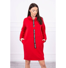 Šaty s kapucňou Bonjour MI0153 červené