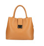 Woman Leather Handbag 1137 cognac