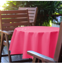 Round garden tablecloth Ø 150 cm pink