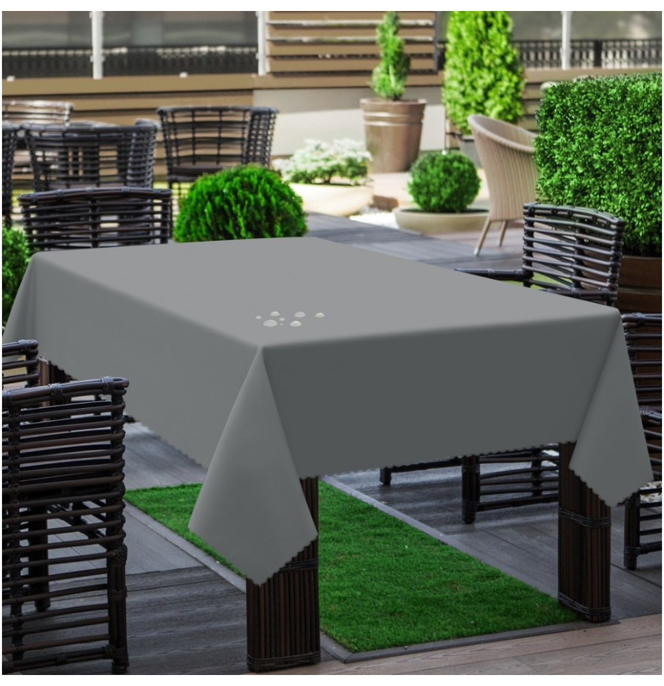 Garden tablecloth dark gray