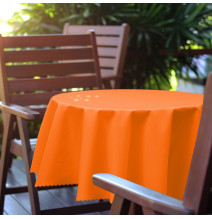 Round garden tablecloth Ø 150 cm orange