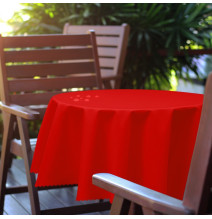 Round garden tablecloth Ø 150 cm red