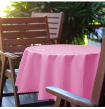 Round garden tablecloth Ø 150 cm light pink