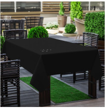 Garden tablecloth black