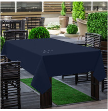 Obrus záhradný hladký tmavomodrý