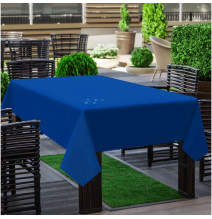 Garden tablecloth azure blue