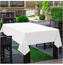 Garden tablecloth white