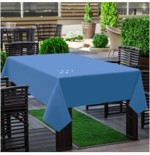 Garden tablecloth dark sky blue