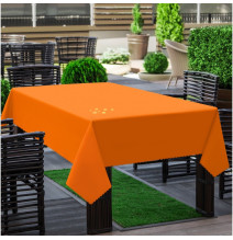 Obrus záhradný hladký oranžový