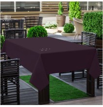 Obrus záhradný hladký tmavá slivka